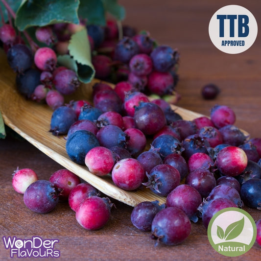 Natural Saskatoon Berries TTB Flavour: Liquid Concentrate for Food & Beverage Producers