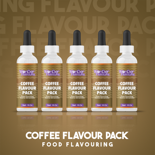 Coffee Flavour Pack: Liquid Concentrate for Food & Beverage Home Use