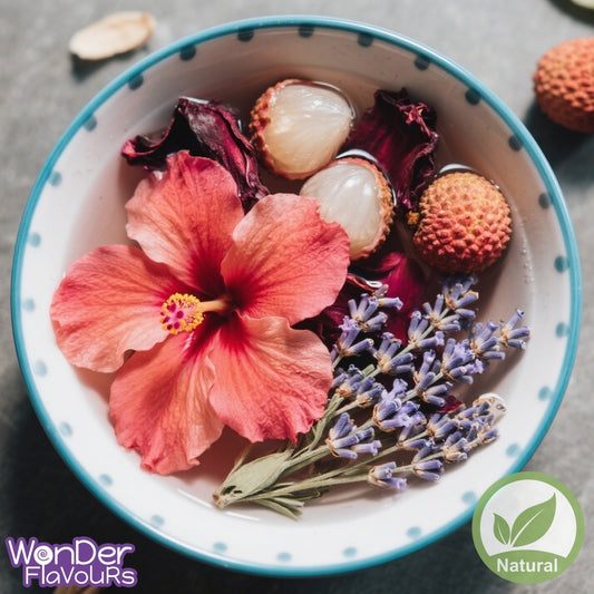 Natural Hibiscus Lychee Lavender Flavour: Liquid Concentrate for Food & Beverage Producers