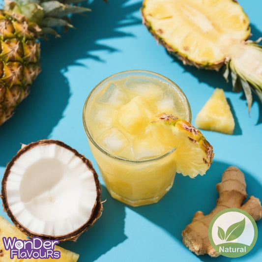 Natural Pineapple Coconut Ginger Flavour: Liquid Concentrate for Food & Beverage Producers