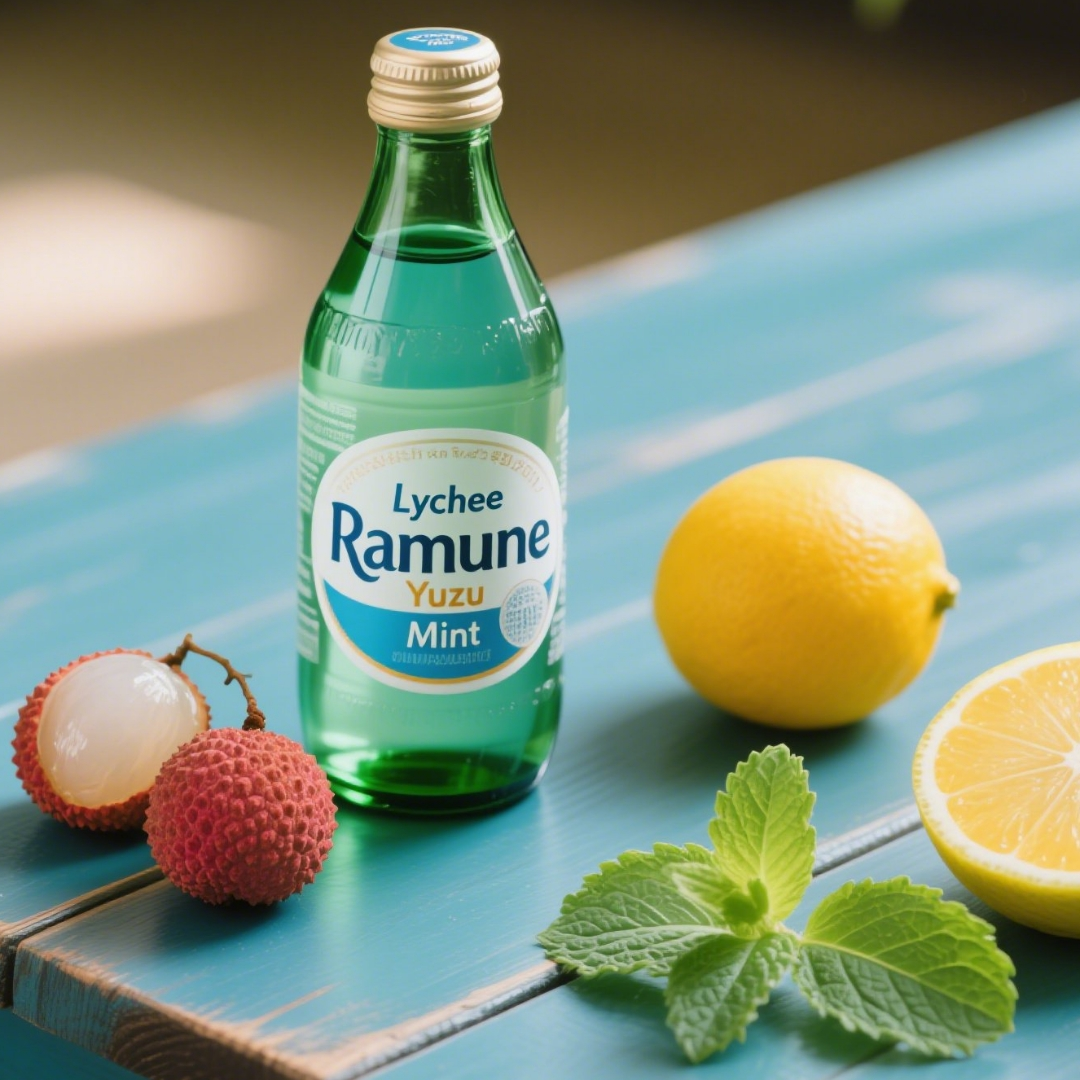 Natural Lychee Ramune Yuzu Mint Flavour: Liquid Concentrate for Food & Beverage Producers