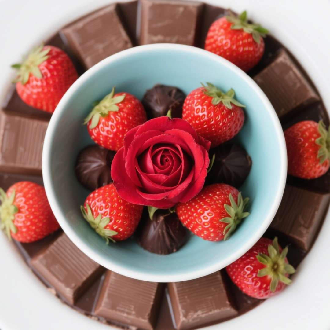 Natural Milk Chocolate Strawberry Rose Flavour: Liquid Concentrate for Food & Beverage Producers