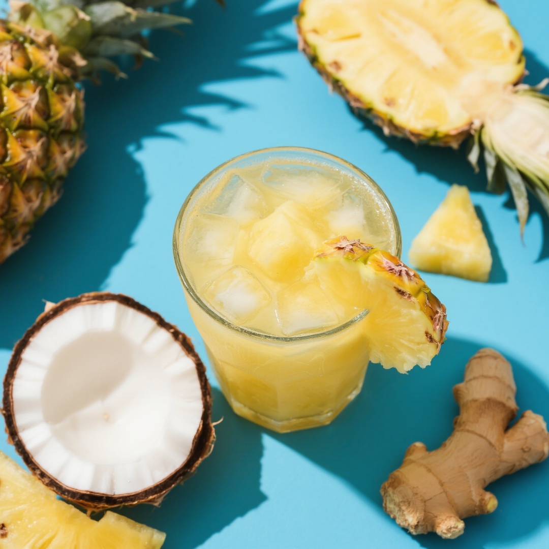 Natural Pineapple Coconut Ginger Flavour: Liquid Concentrate for Food & Beverage Producers
