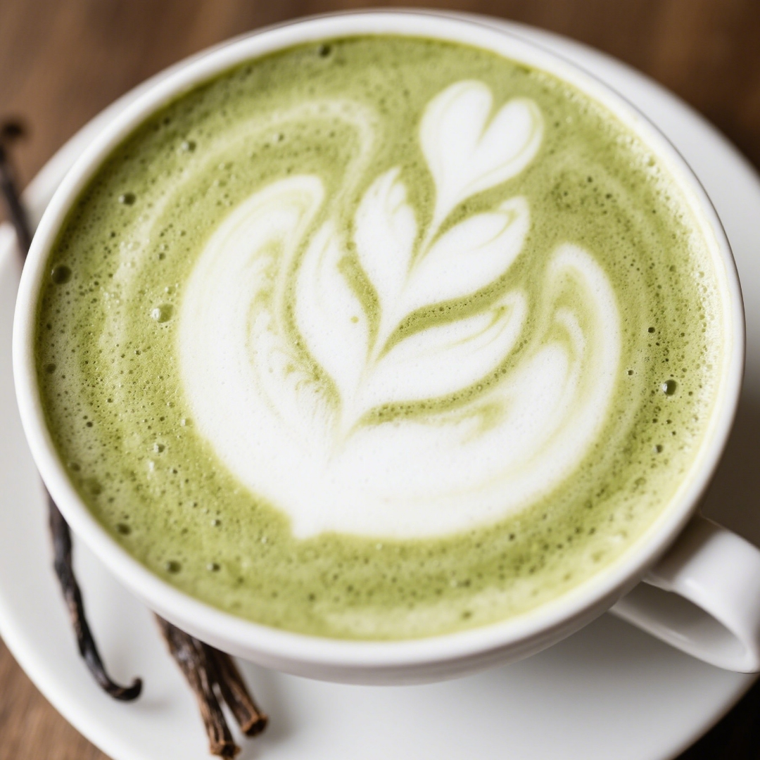 Natural Vanilla Matcha Latte Flavour: Liquid Concentrate for Food & Beverage Producers